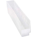 Quantum Storage Systems Plastic Nesting Shelf Bin QSB205 4-1/8″”W X 23-5/8″”D X 6″”H Clear