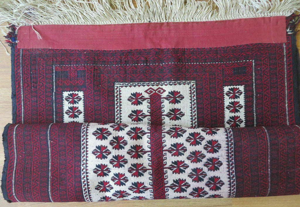 3' X 5' Handmade Fine Knotted Balouch Turkoman Prayer Silk Wool Rug