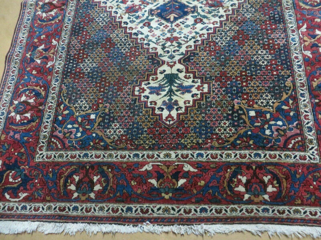 4' X 7' Vintage Handmade Turkish Floral Orient Medallion Wool Veg Dye Rug Nice