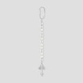Pearl Cross Silver Key Clip