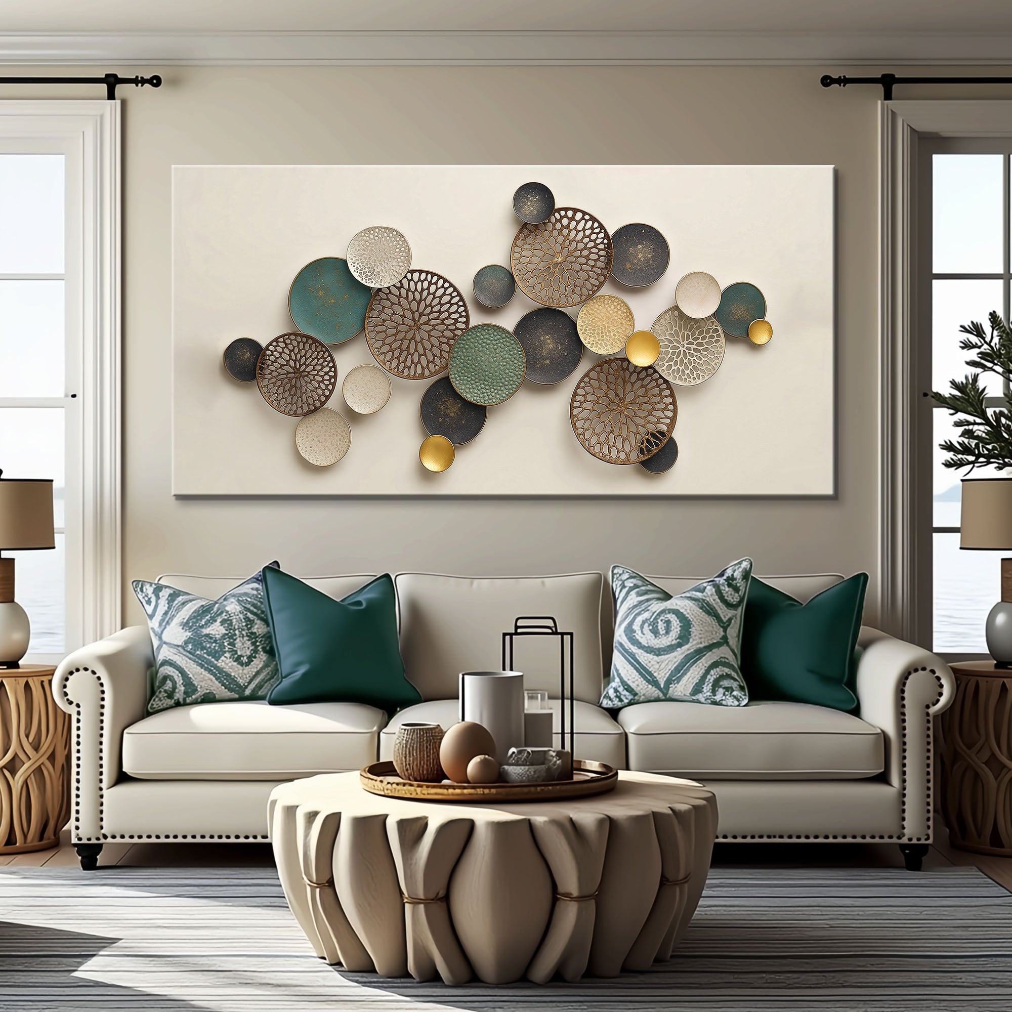Lotus Leaf Abstract Wall Art II