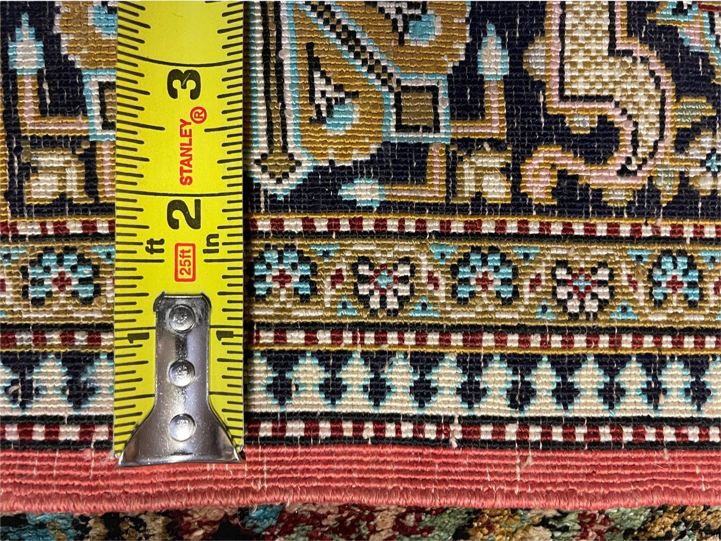 Persian Qum Silk Rug 3.8 x 5.6, Silk on Silk, Animal Pictorials, Fine 330 KPSI