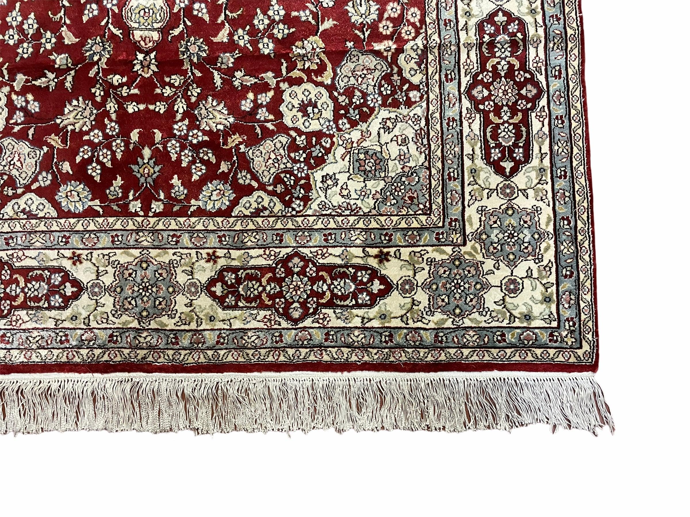 4' X 6' Vintage Fine Handmade Chinese Oriental Silk Rug 400 KPSI Wow