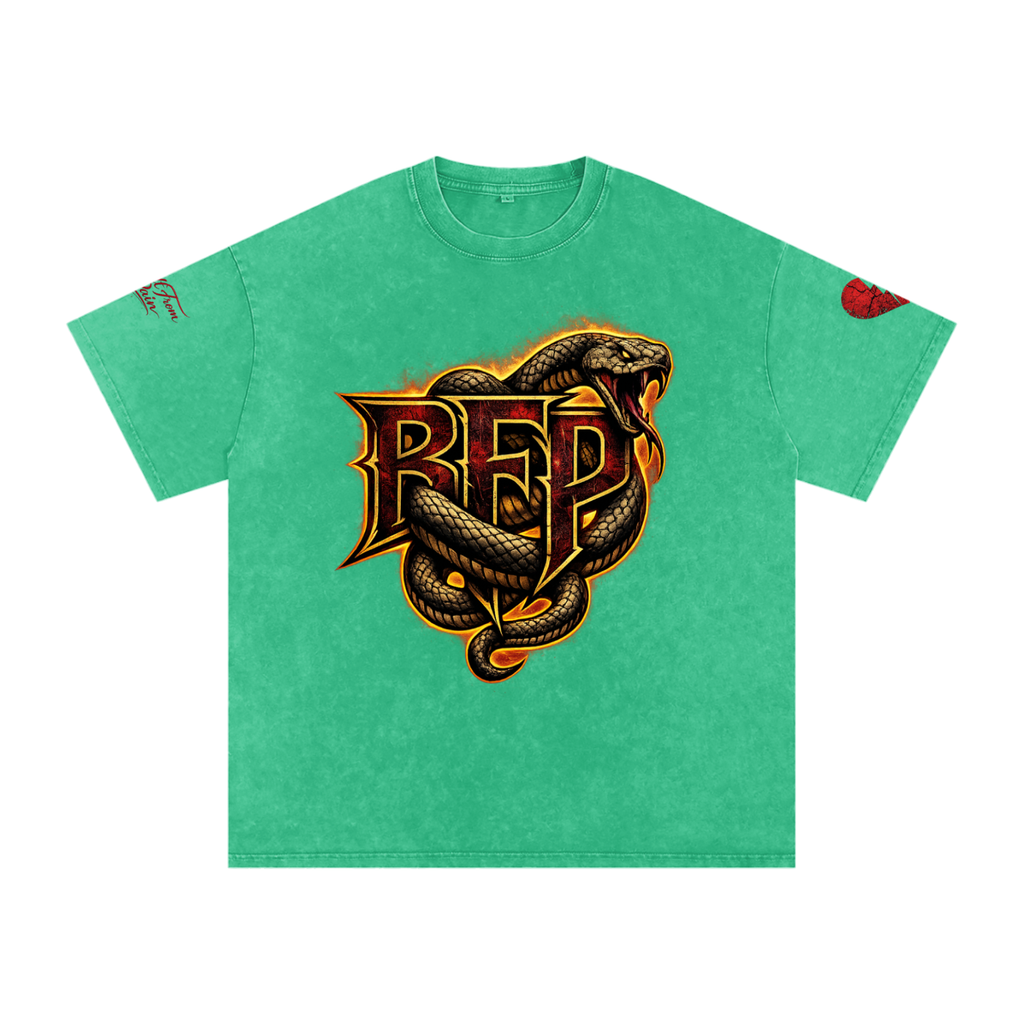 FLAME BFP Snow Washed Oversized Cotton T-Shirt