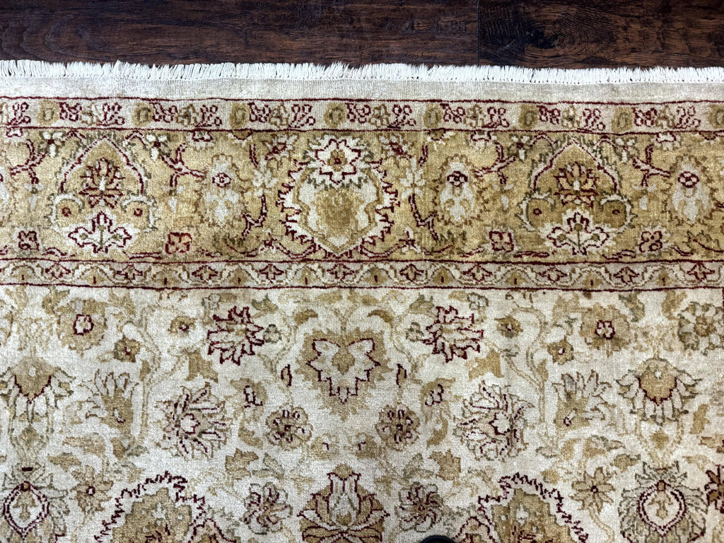 Turkish Oushak Rug 6x9, Vintage, Beige