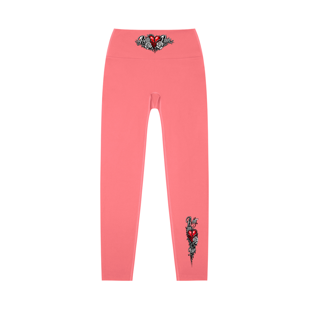 PRETTY PAIN High-Waisted Yoga Leggings