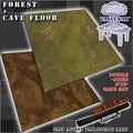 3x3' Double-Sided 'Forest + Cave Floor' F.A.T. Mat Battle Gaming Mat