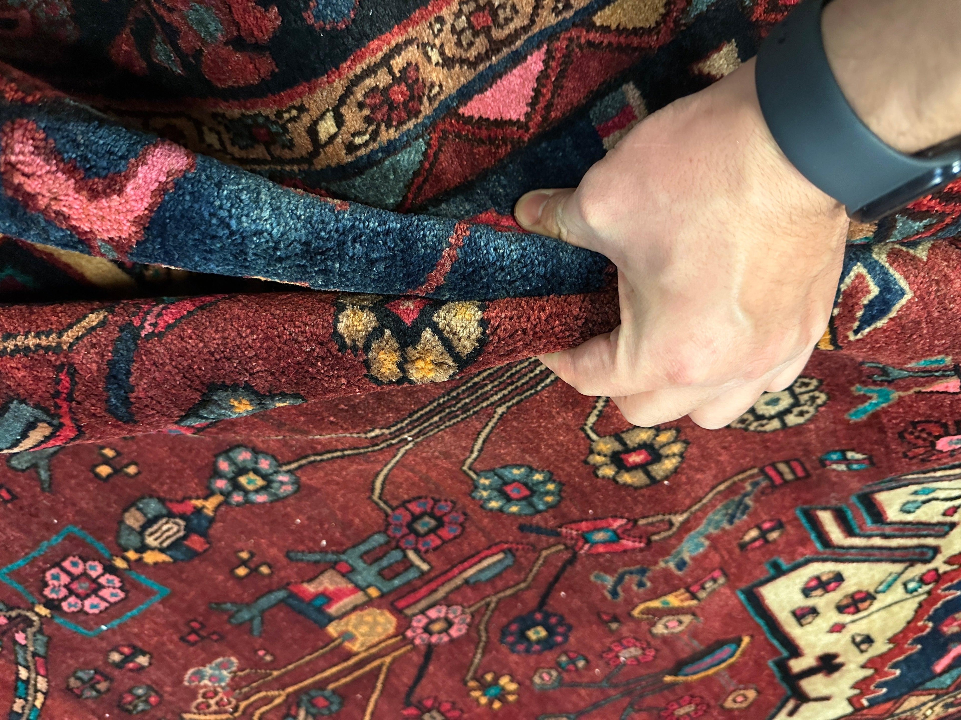 4'2” x 11’4” Hand Knotted Farahan Persian Wool Runner Rug