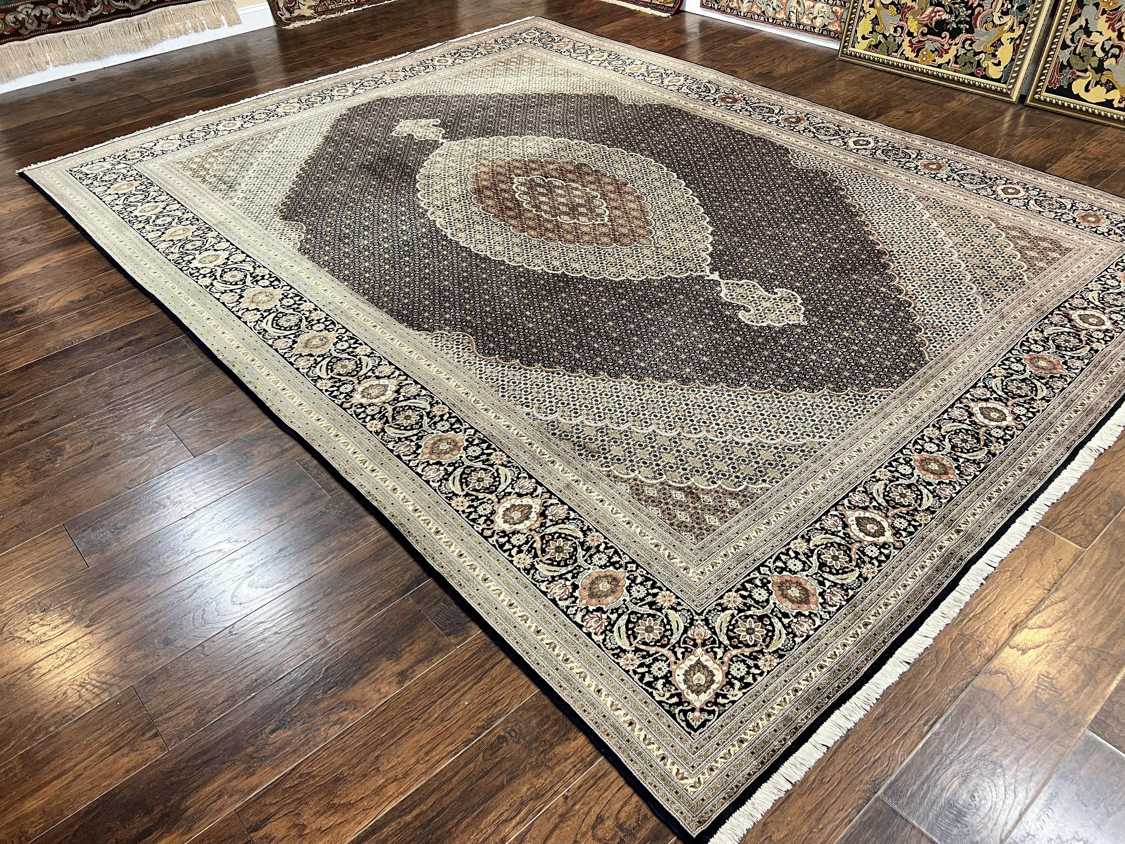 Exquisite Persian Tabriz Rug - 10x13, 400 KPSI, Herati Pattern