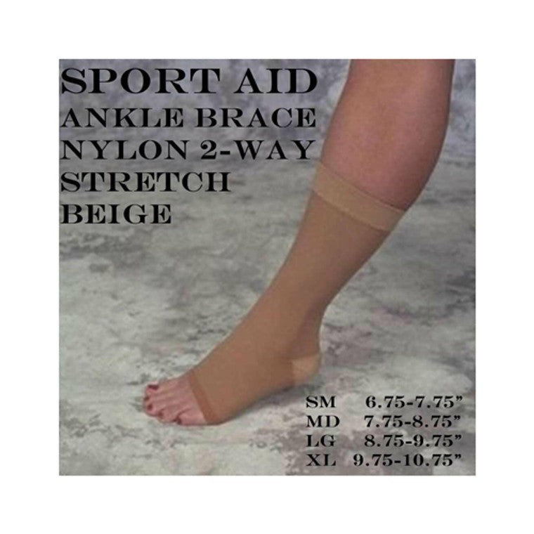 Sport Aid  Ankle Brace Nylon Slip-on  X- Lge