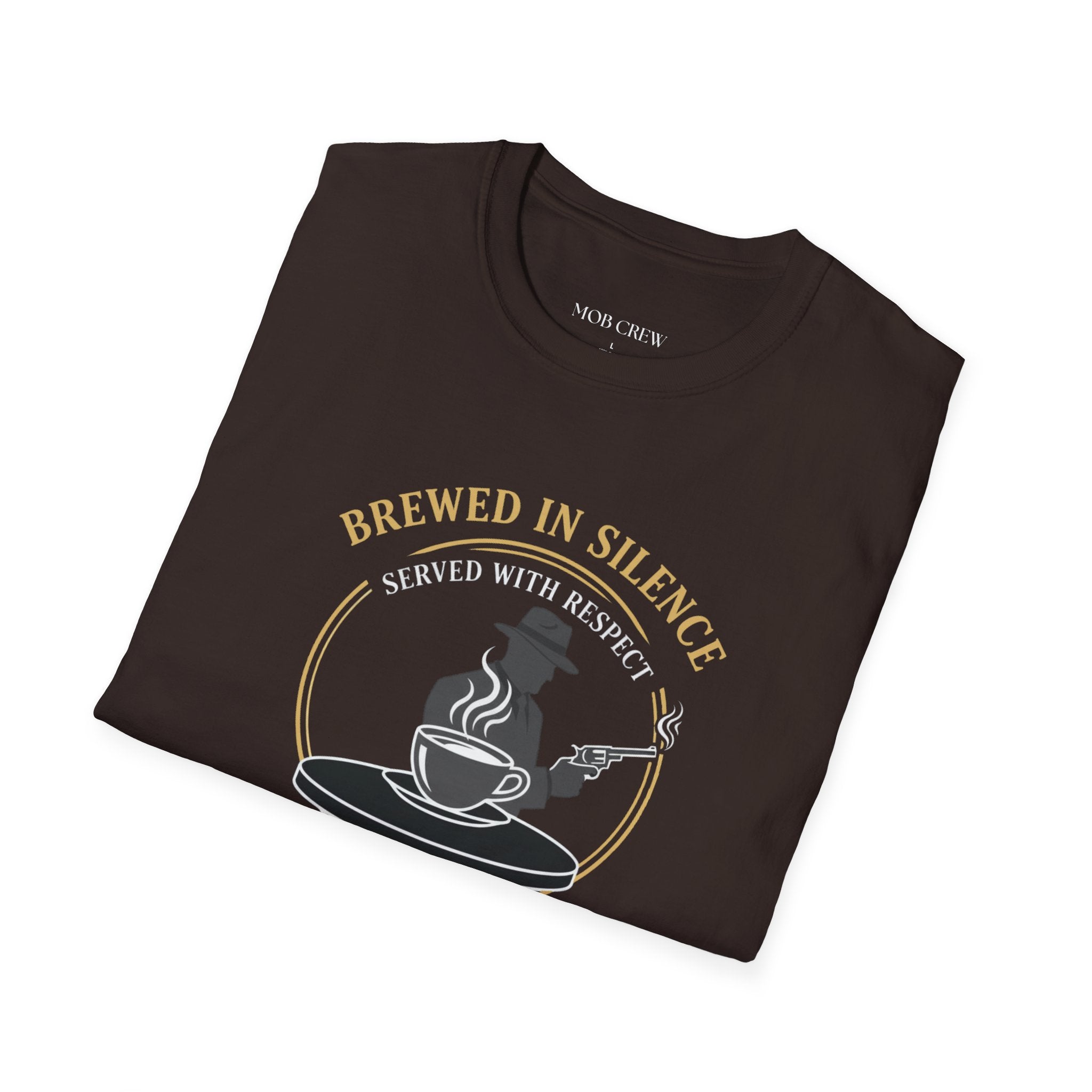 Mob Crew Brewed in Silence Served with Respect Vintage T-Shirt