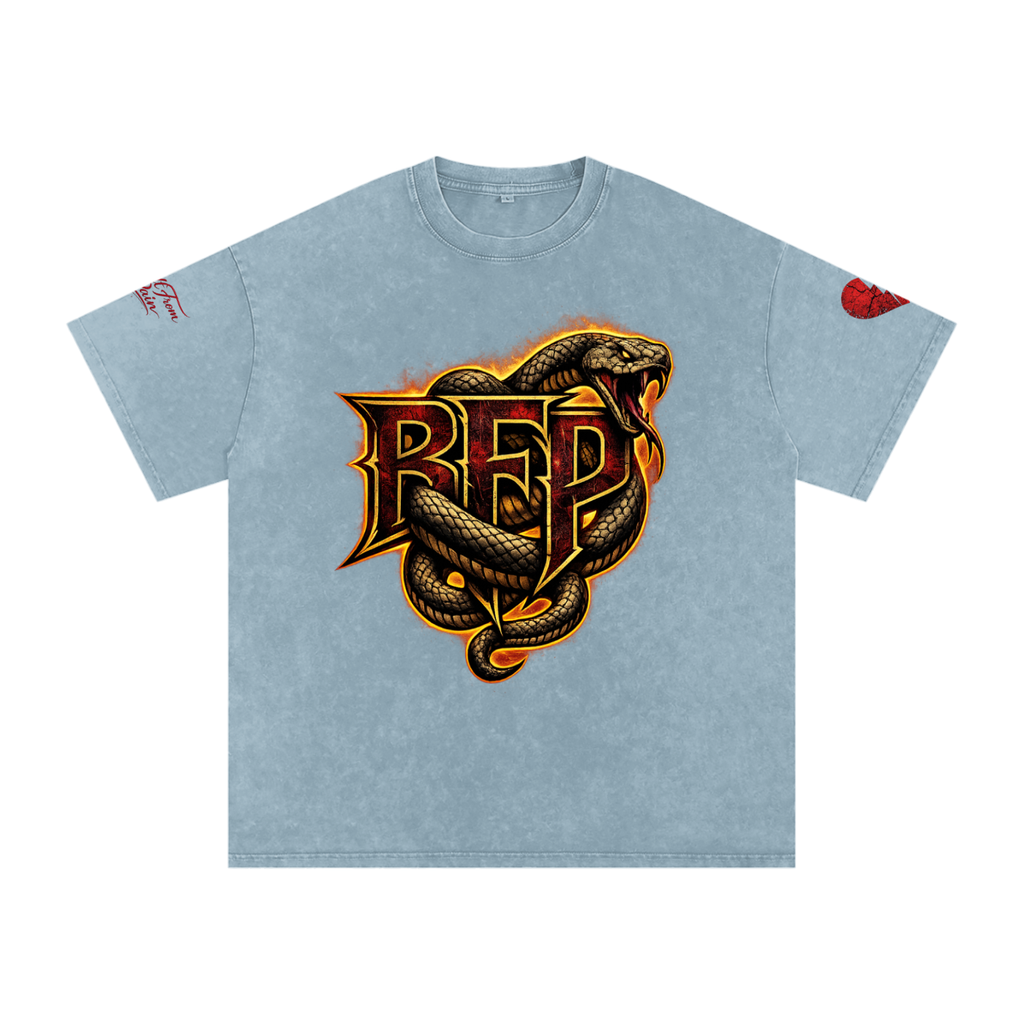 FLAME BFP Snow Washed Oversized Cotton T-Shirt