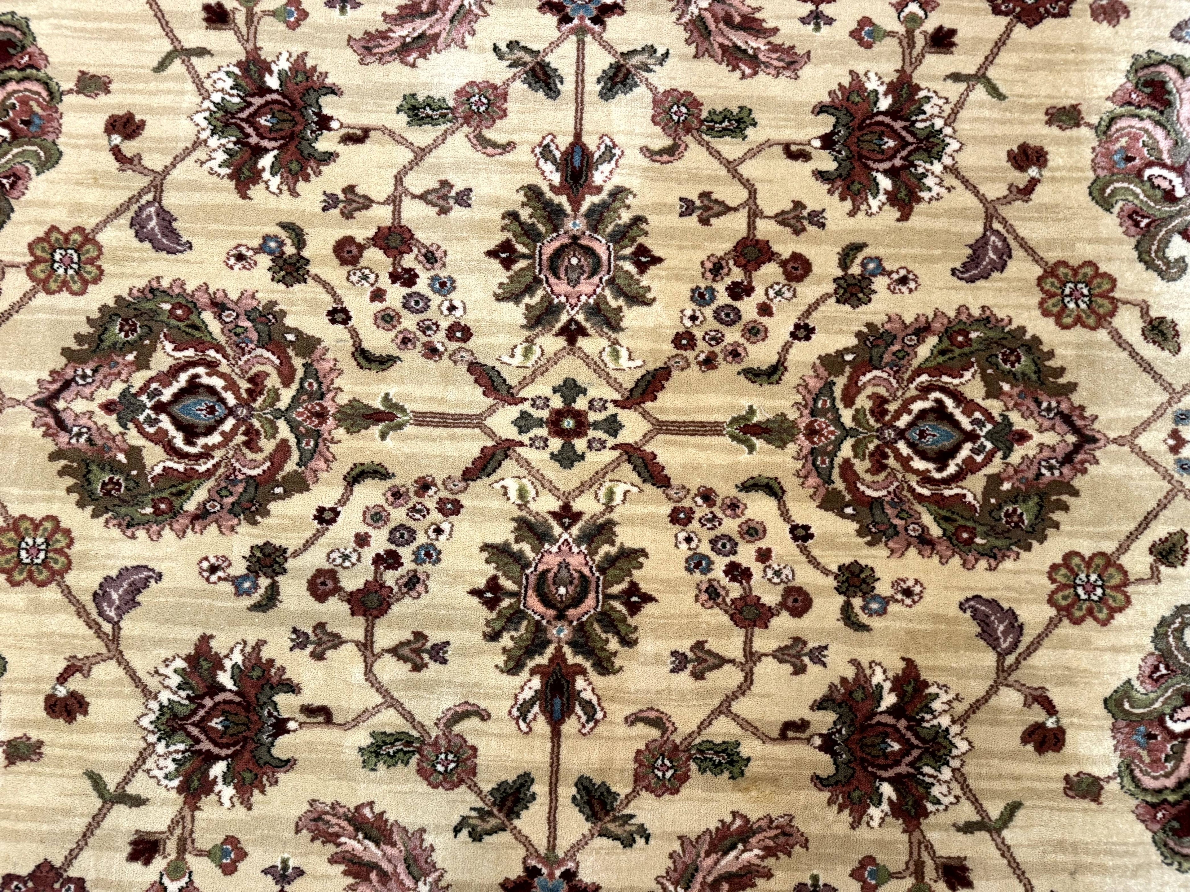 8.8 x 10.6 Karastan Agra Rug #704, Original 700 Series, Discontinued, Wool Pile, Vintage, Rare