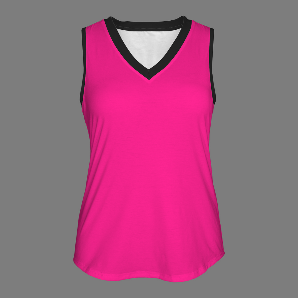 NEW!!! "THAT PART" branded (black rear) V-Neck Sleeveless Tank Top (Made to Order No Stock)