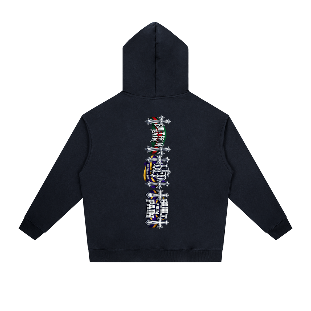 2 GUNS CHROME Essential Heavyweight Drop-Shoulder Hoodie