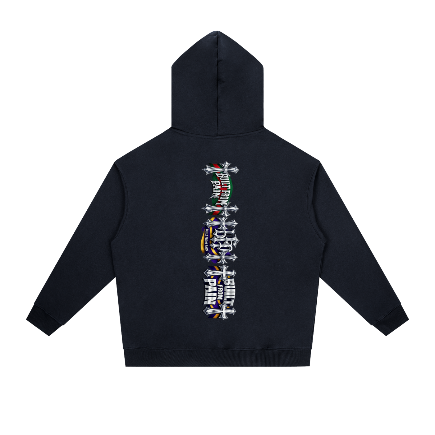 2 GUNS CHROME Essential Heavyweight Drop-Shoulder Hoodie