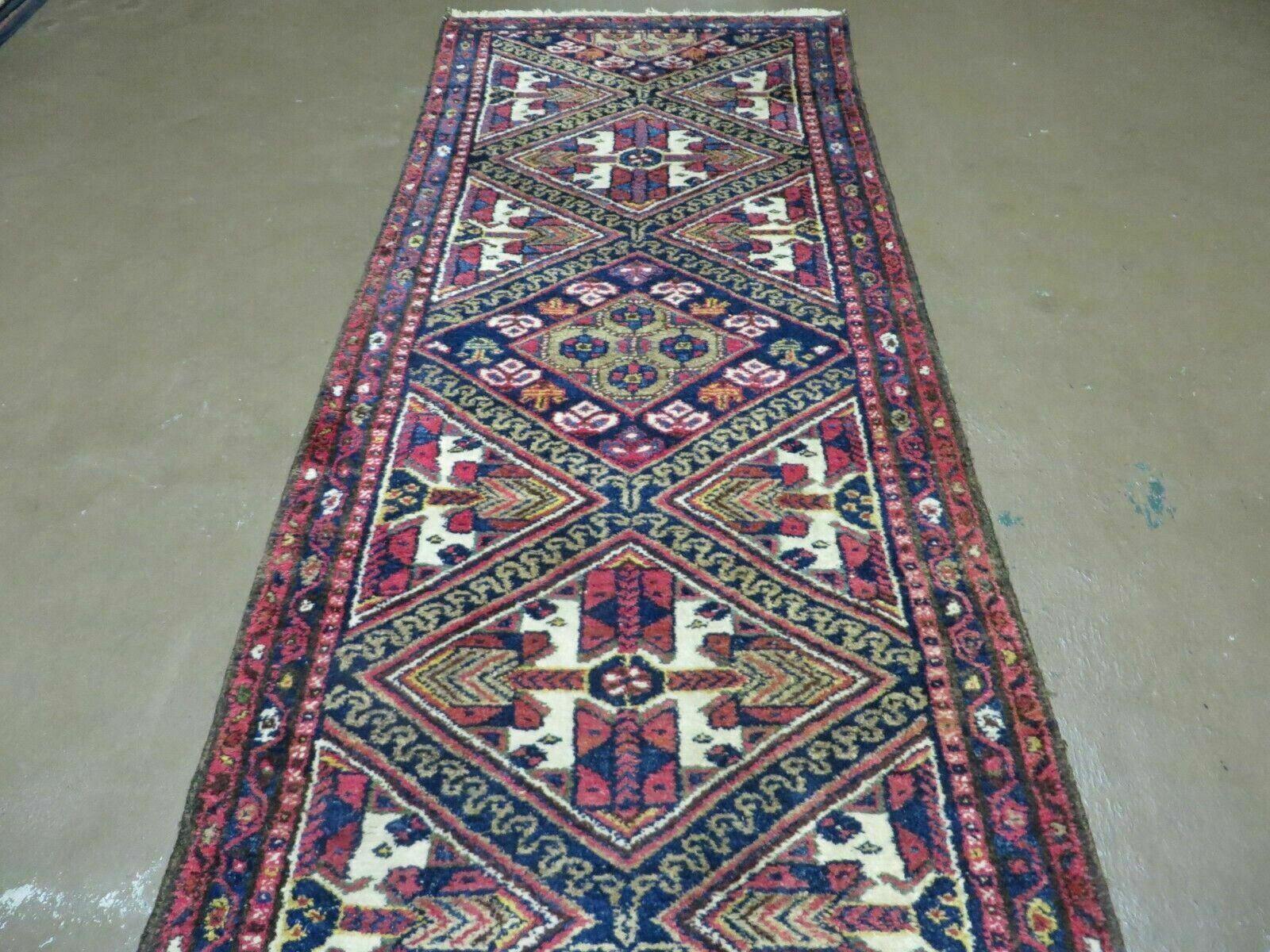 2' 6" X 9' Antique Handmade Turkish Anatolian Wool Runner Rug Nice