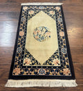 Chinese Peking Rug 2x3, Small Chinese Wool Carpet