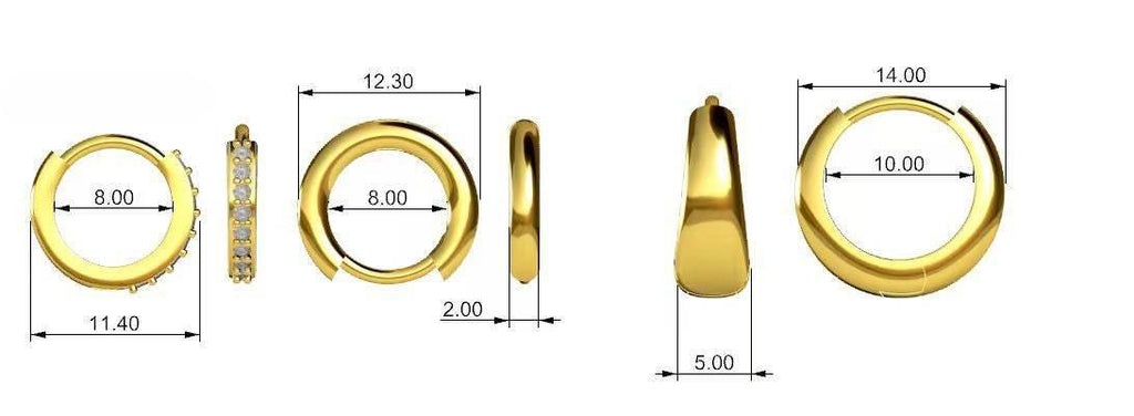 Stacking 3 Pieces Small Hoop Huggie Earrings Set for Women, Silver Stud Earrings for Multiple Piercing Hypoallergenic Trendy Jewelry, Dainty Jackets Cartilage Cubic Zircon Earrings for Women's Gifts