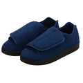 Silvert s Men’s Double-Extra Wide Slip-Resistant Slippers For Seniors 9 Navy