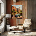 1951 Step-Down Racing Legend Wine Country Wall Art | Vintage Luxury Estate Print