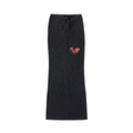 Dyed Washed Drawstring Maxi Skirt