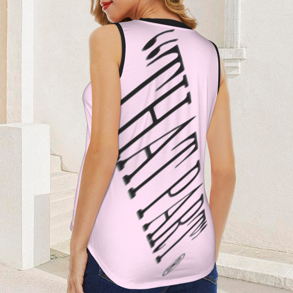 NEW!!! "THAT PART" branded (black rear) V-Neck Sleeveless Tank Top (Made to Order No Stock)