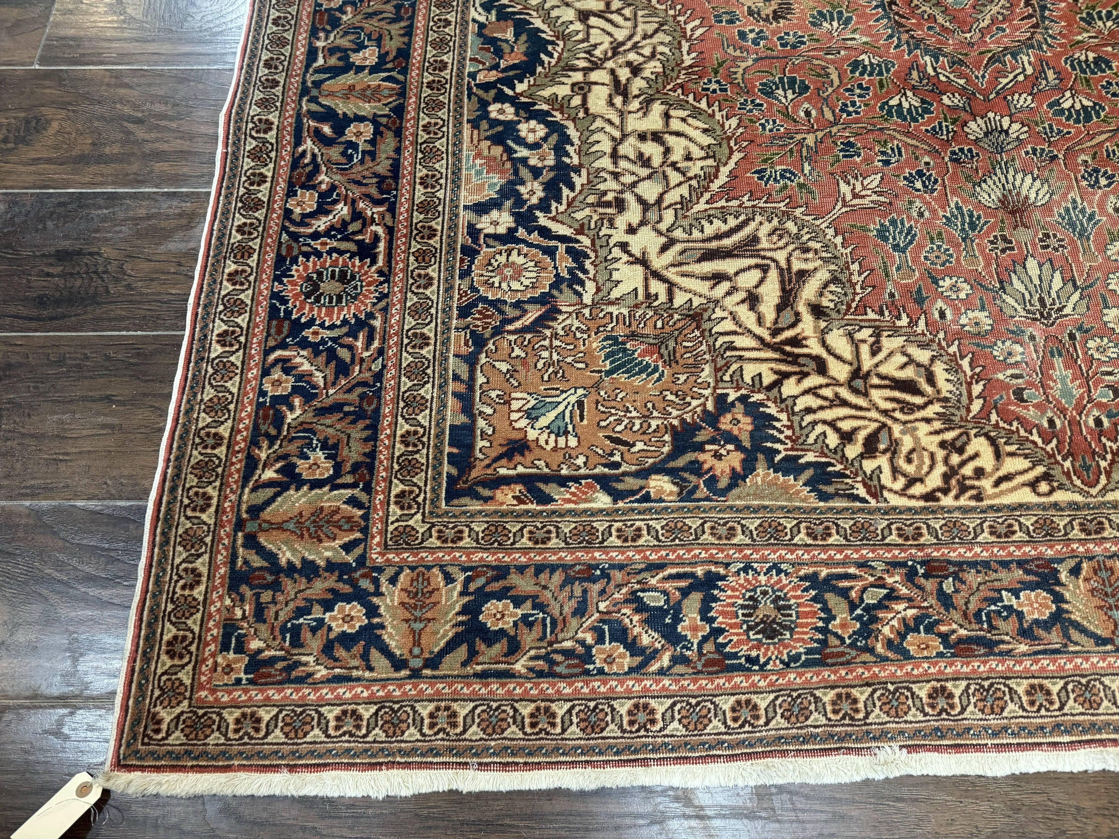 Turkish Kayseri Rug 6x10, Antique Turkish Carpet, Floral Medallion, Oriental Carpet, Red