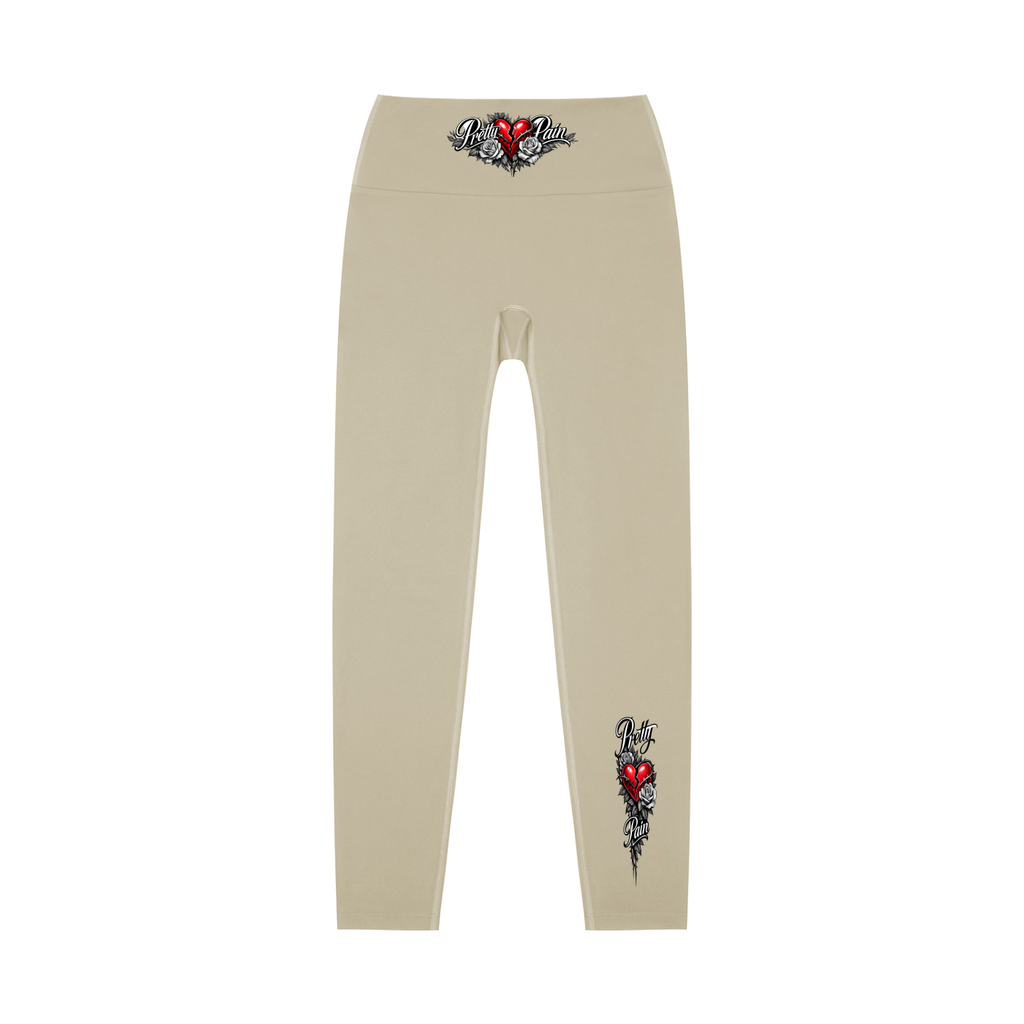 PRETTY PAIN High-Waisted Yoga Leggings