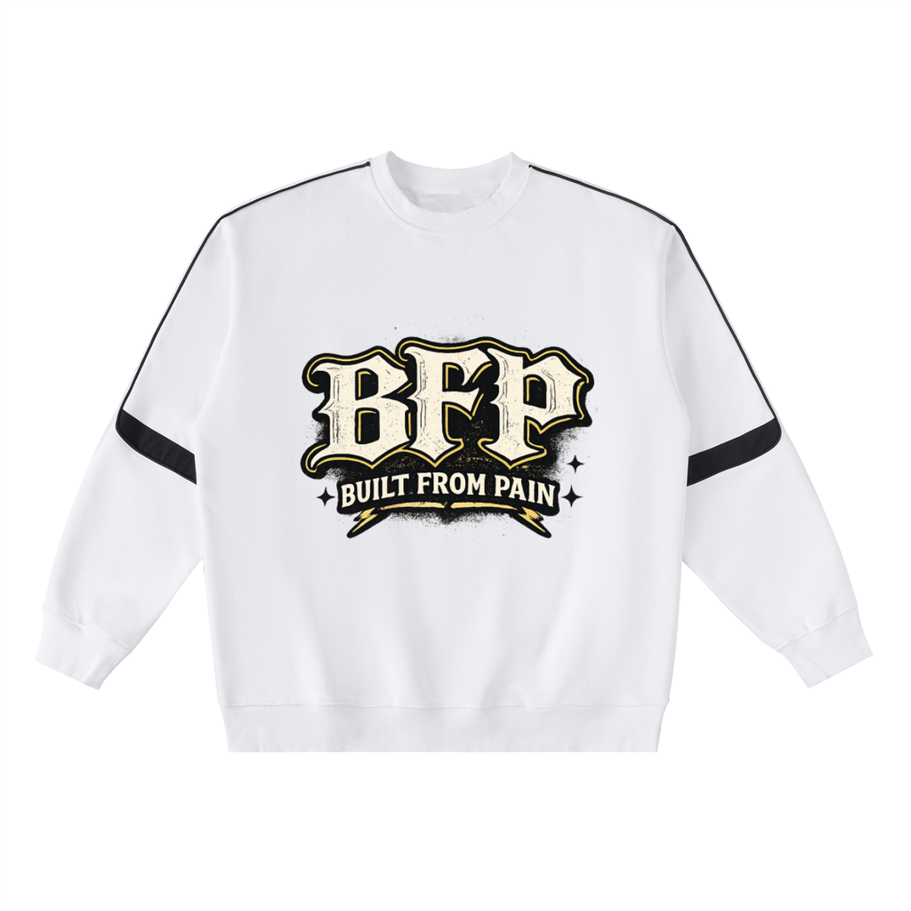Oversized Crewneck Taped Sweatshirt