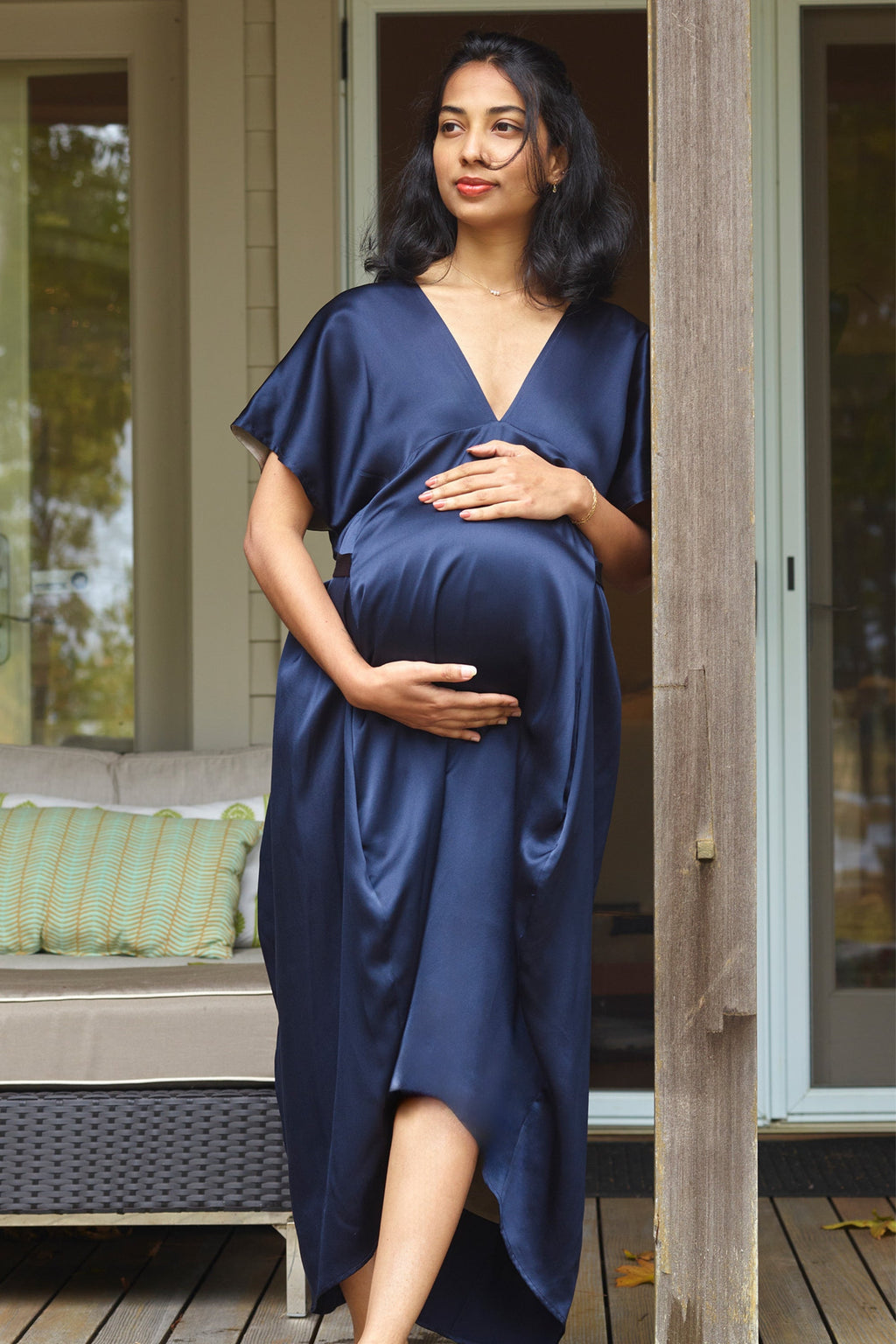 The Silk Kaftan Shift Dress