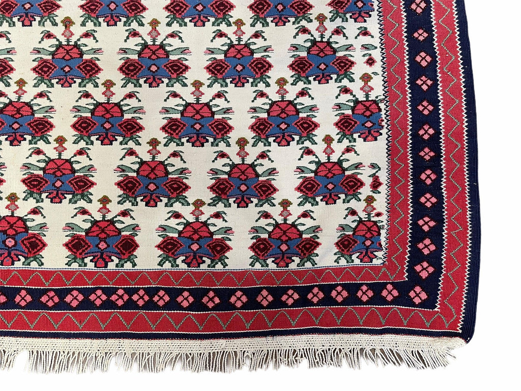 3x5 Vintage Kurdish Senneh Kilim Rug 3 x 5 Heirloom Rug Flatweave Antique Rug Playroom Rug Collectible Rug Beige Kilim