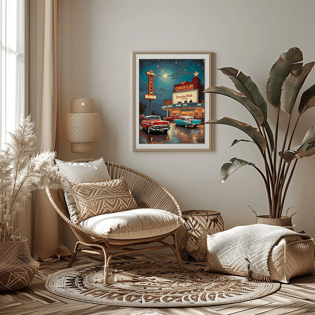 1957 Tri-Five Icon Collection - Drive-In Cinema Edition | Poster Canvas