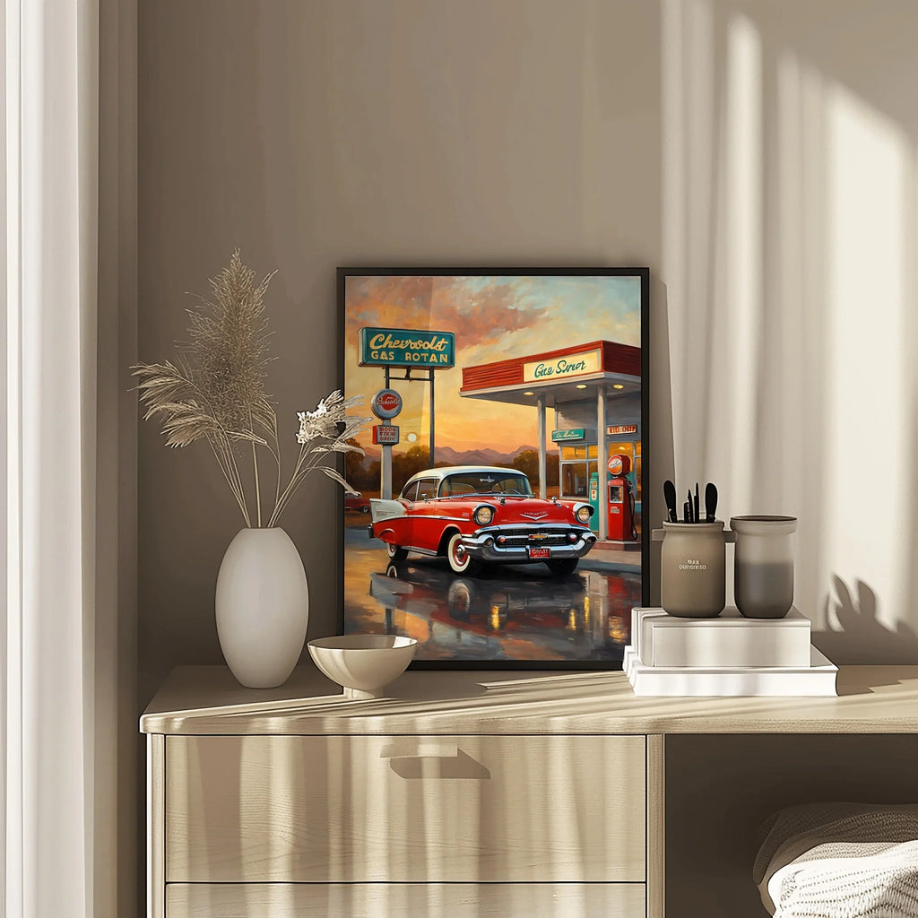 1957 Tri-Five Icon Collection - Vintage Station Edition | Poster Canvas