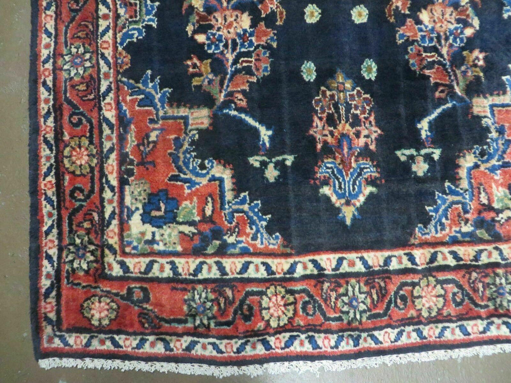Persian Runner Rug 4x11, Navy Blue Antique Lilihan Runner
