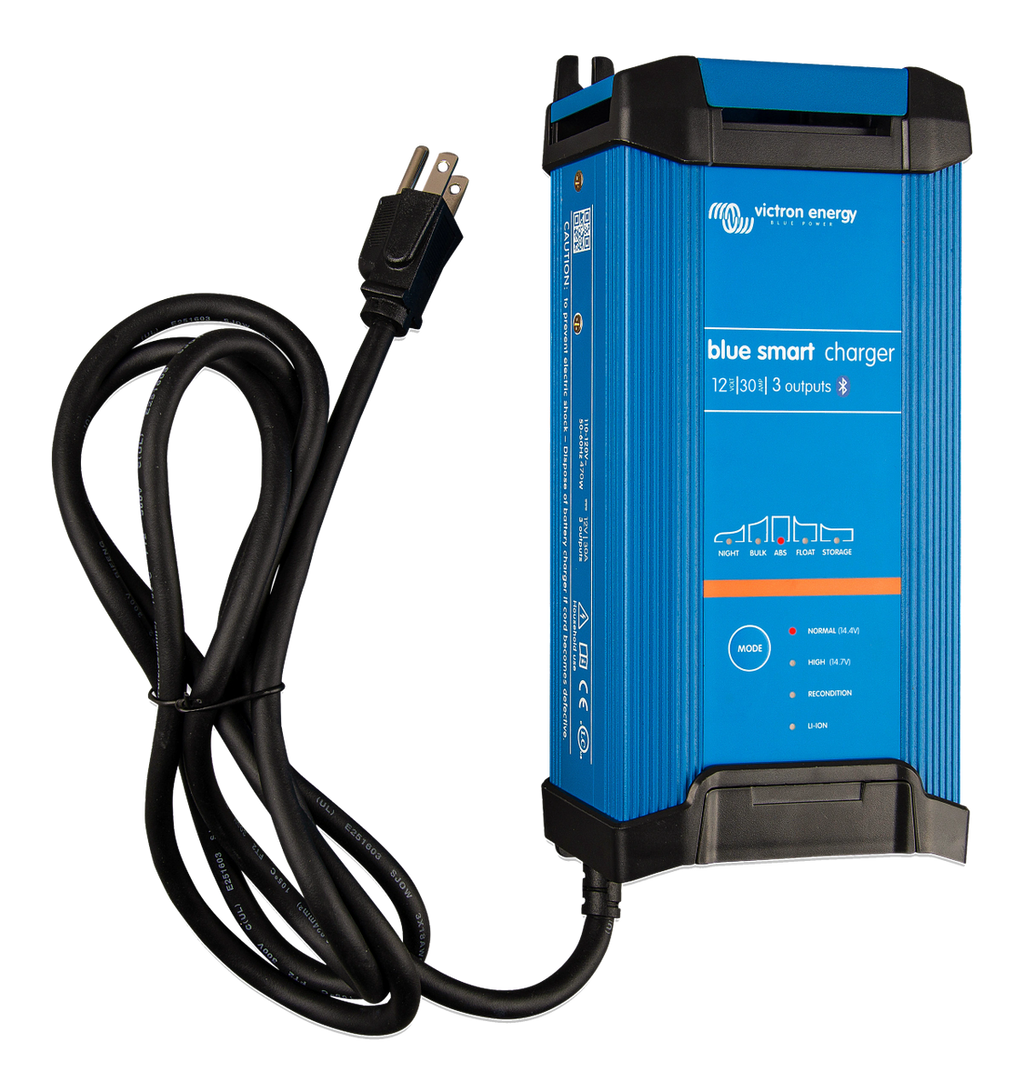 Victron BPC123047102 Blue Smart IP22 Charger 12 Volt 30 Amp 1 Outlet 120V