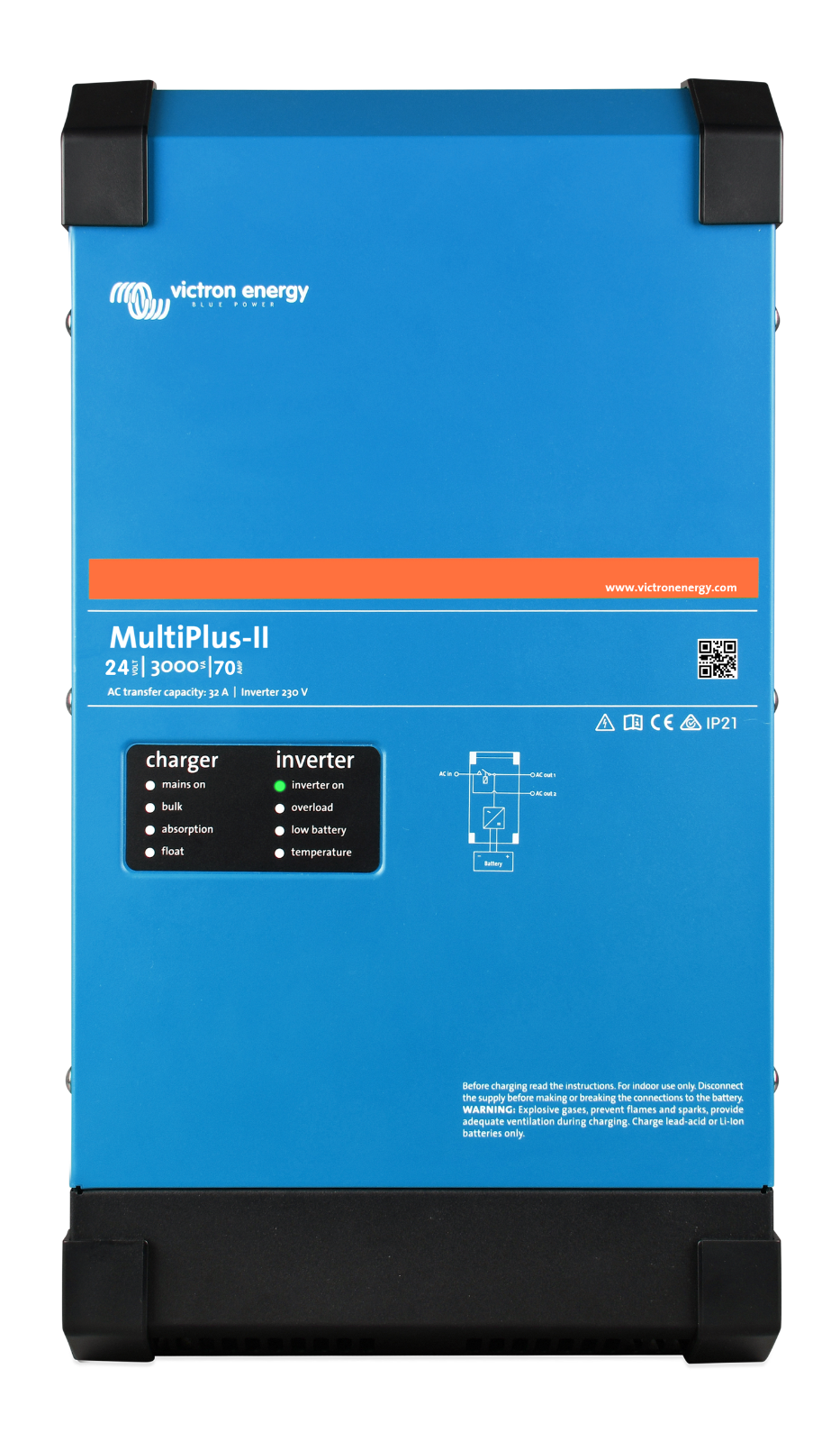 Victron PMP122305102 UL version PMP122305100 MultiPlus-II 12/3000/120-50 2x120V