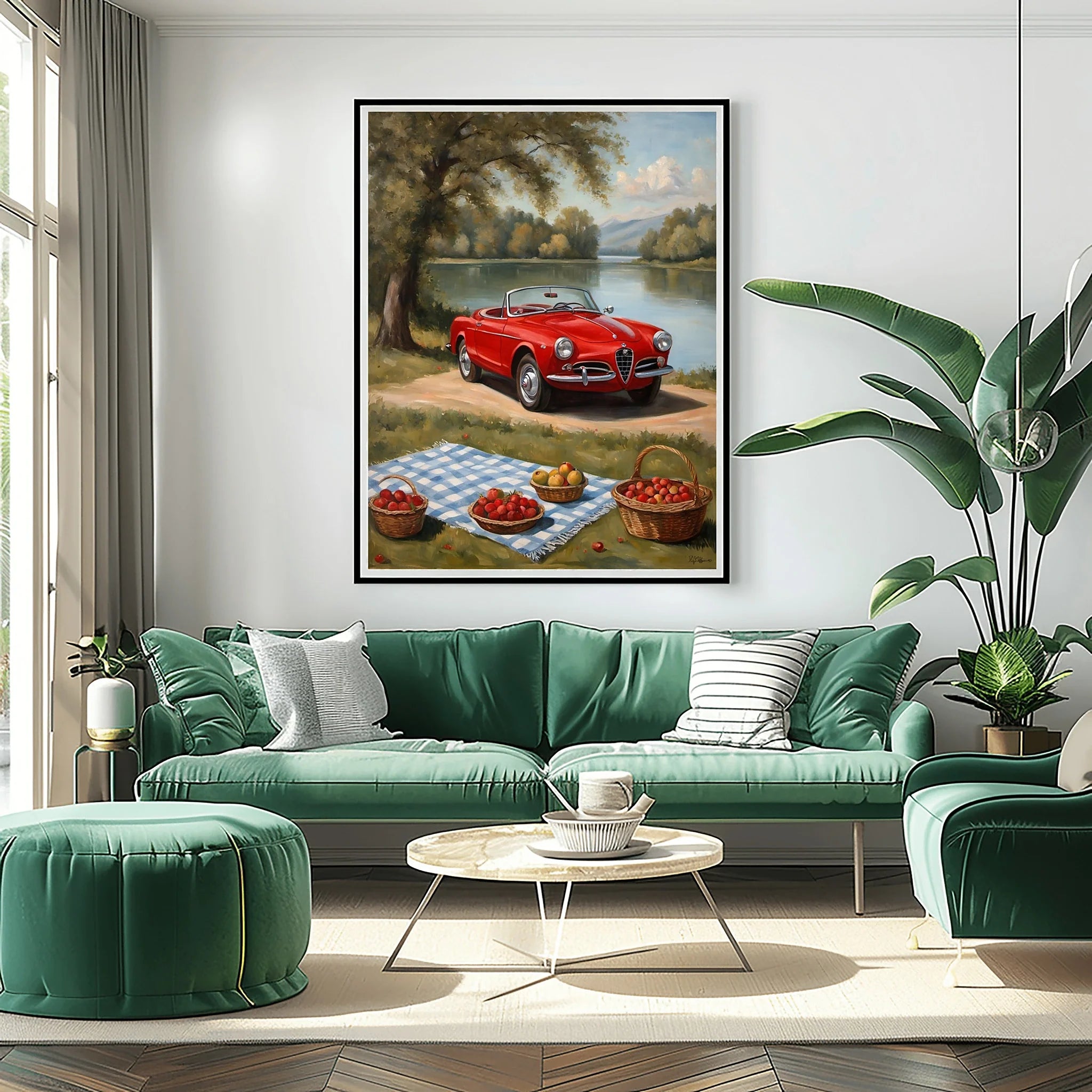 1958 Italian Spider Romance - Lakeside Edition | Poster Canvas