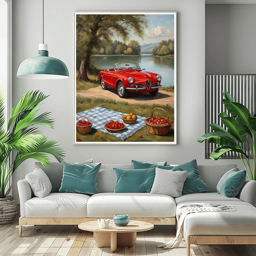 1958 Italian Spider Romance - Lakeside Edition | Poster Canvas