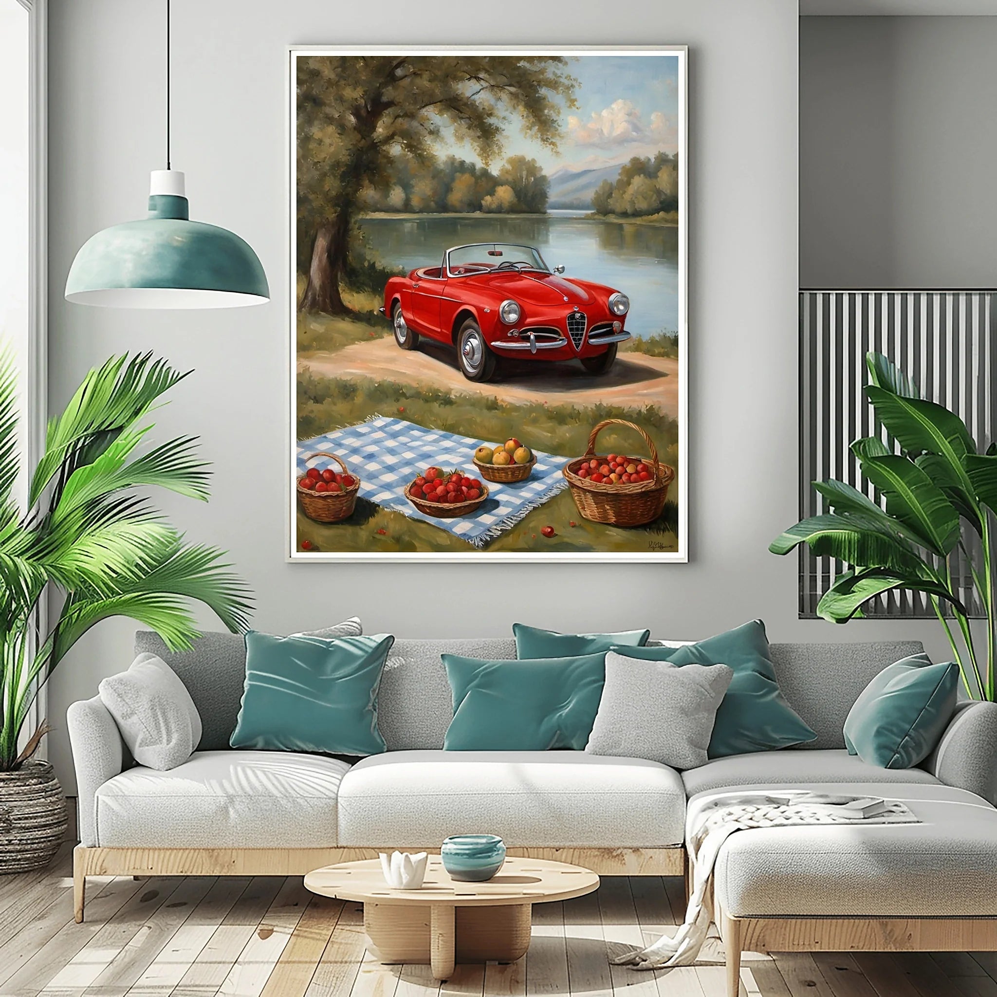 1958 Italian Spider Romance - Lakeside Edition | Poster Canvas