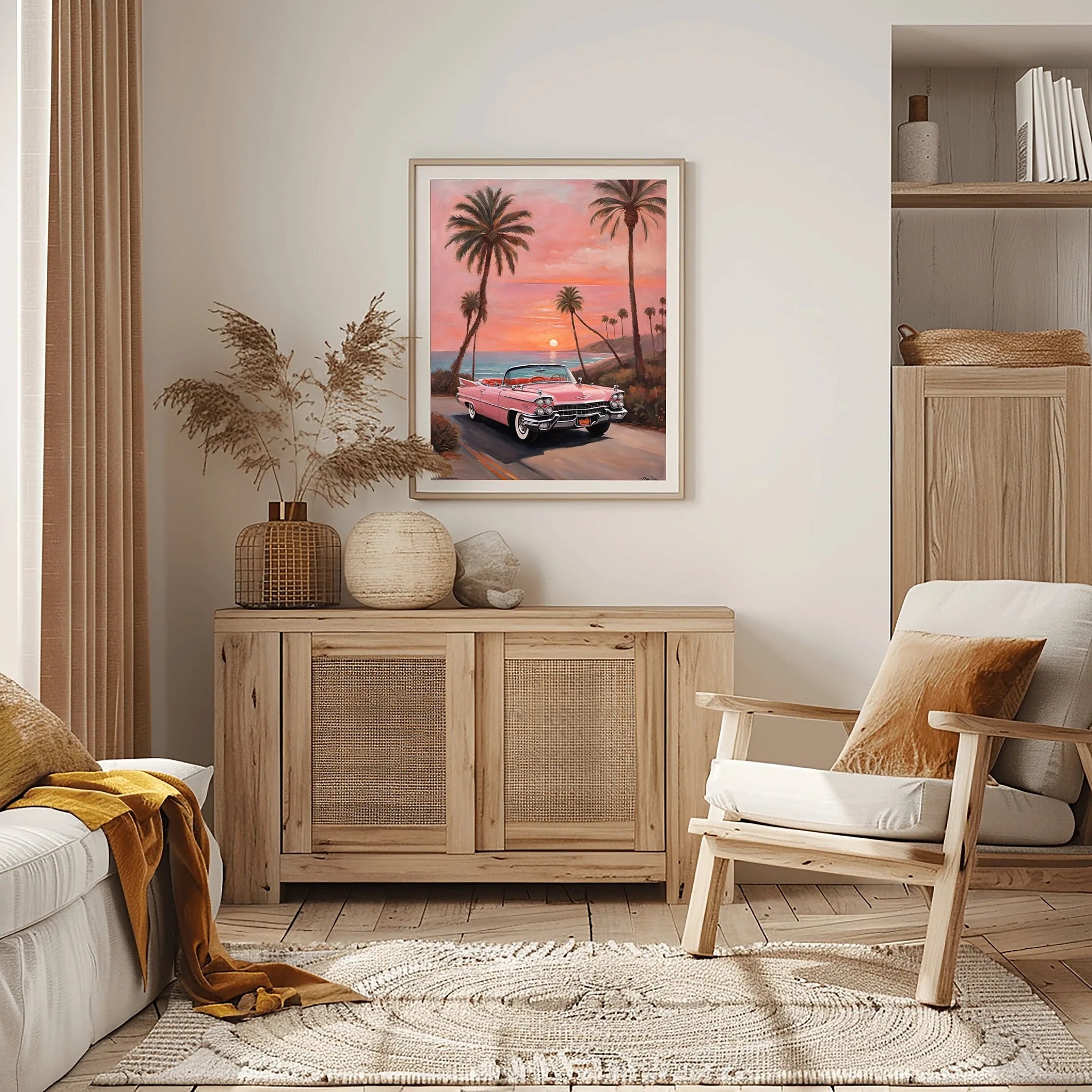 1959 Fins Chrome Cadillac - Beach Edition | Poster Canvas