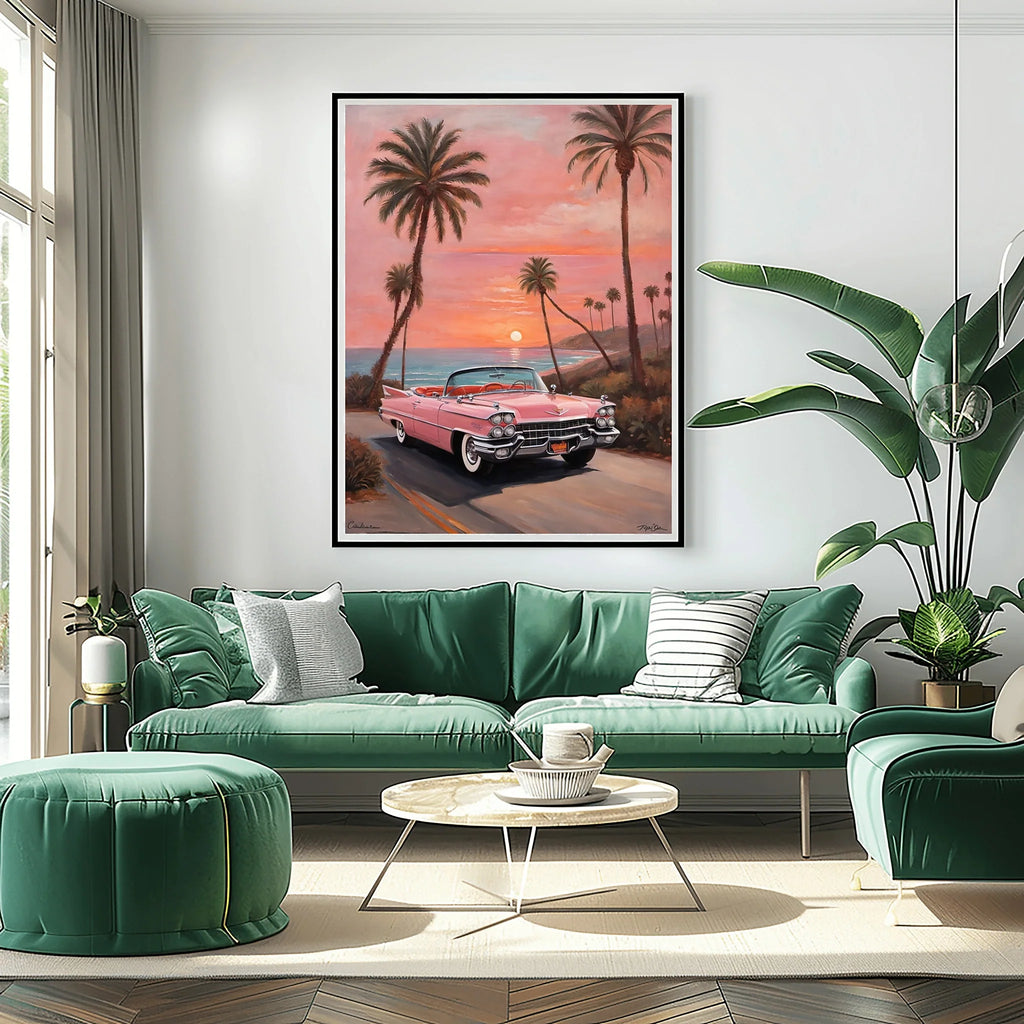 1959 Fins Chrome Cadillac - Beach Edition | Poster Canvas