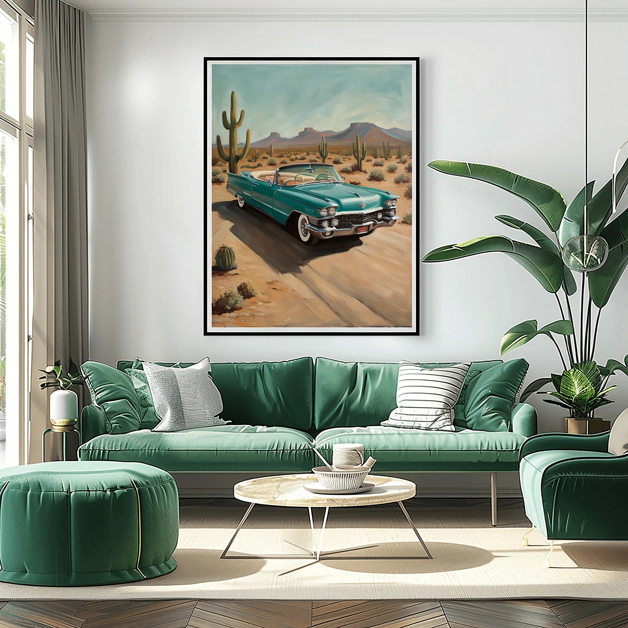 1959 Fins Chrome Cadillac - Desert Edition | Poster Canvas