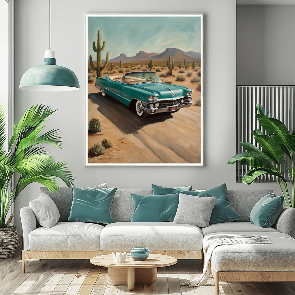 1959 Fins Chrome Cadillac - Desert Edition | Poster Canvas