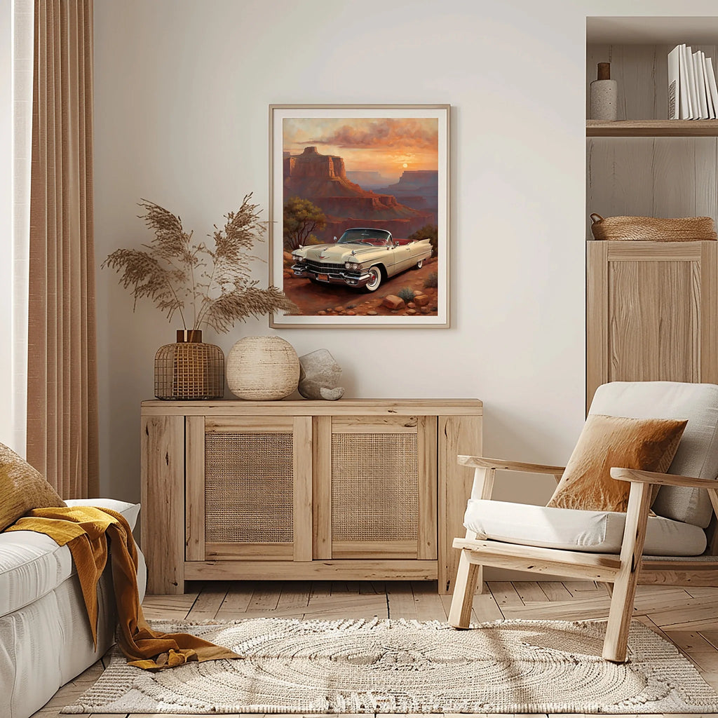 1959 Fins Chrome Cadillac - Grand Canyon Edition | Poster Canvas