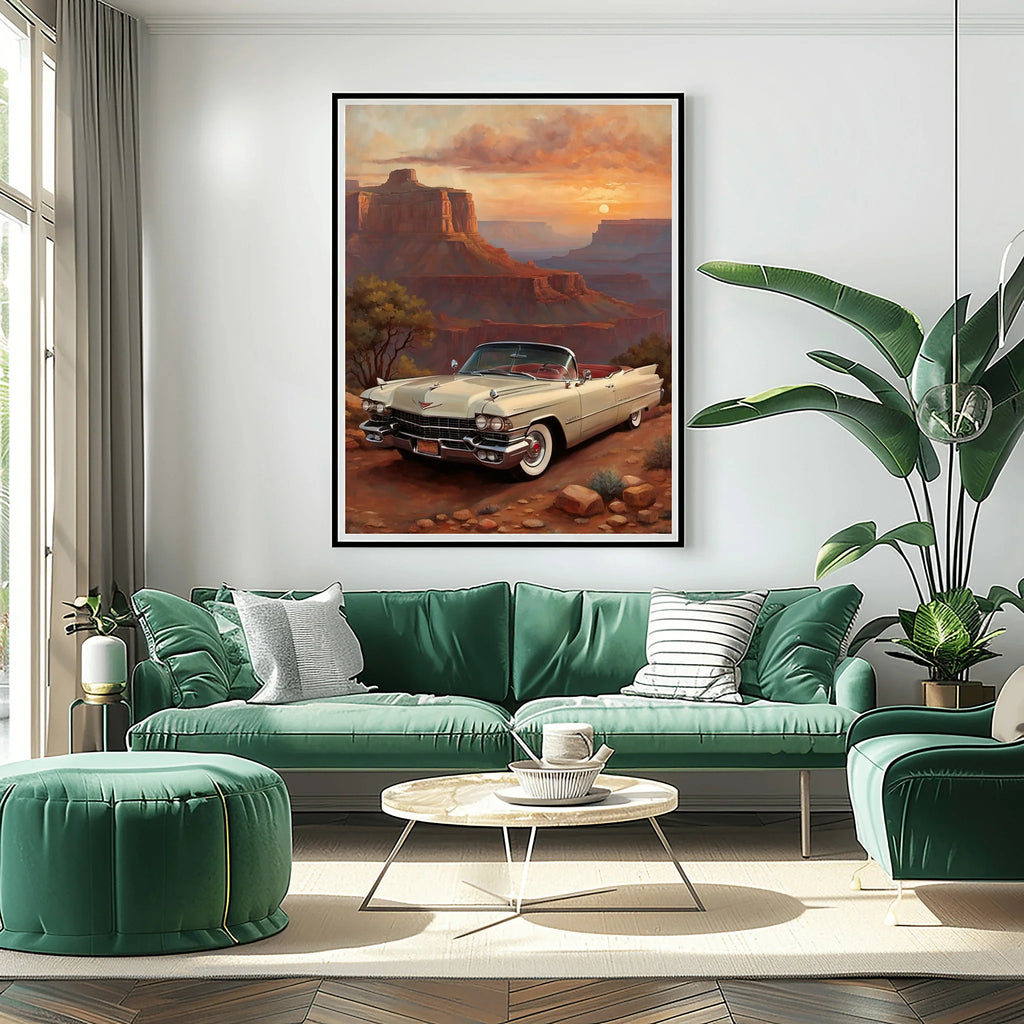 1959 Fins Chrome Cadillac - Grand Canyon Edition | Poster Canvas