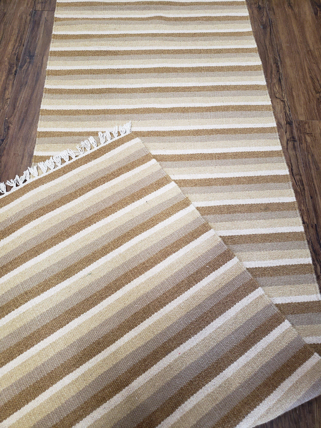 Striped Runner Rug, Flatweave Runner Rug, Hallway Runner, 15 ft Carpet Runner for Hall, Earth Tone Colors, Handmade Hand Woven Farmhouse Rug