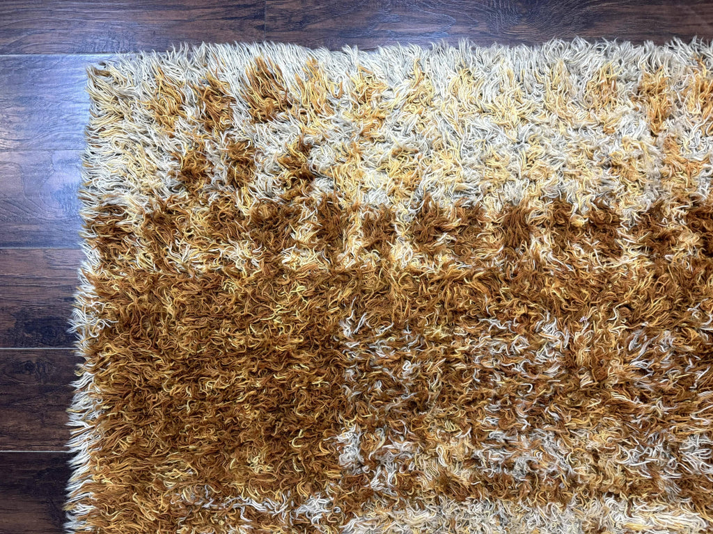 Vintage Rya Shag Rug 5.5 x 7.7