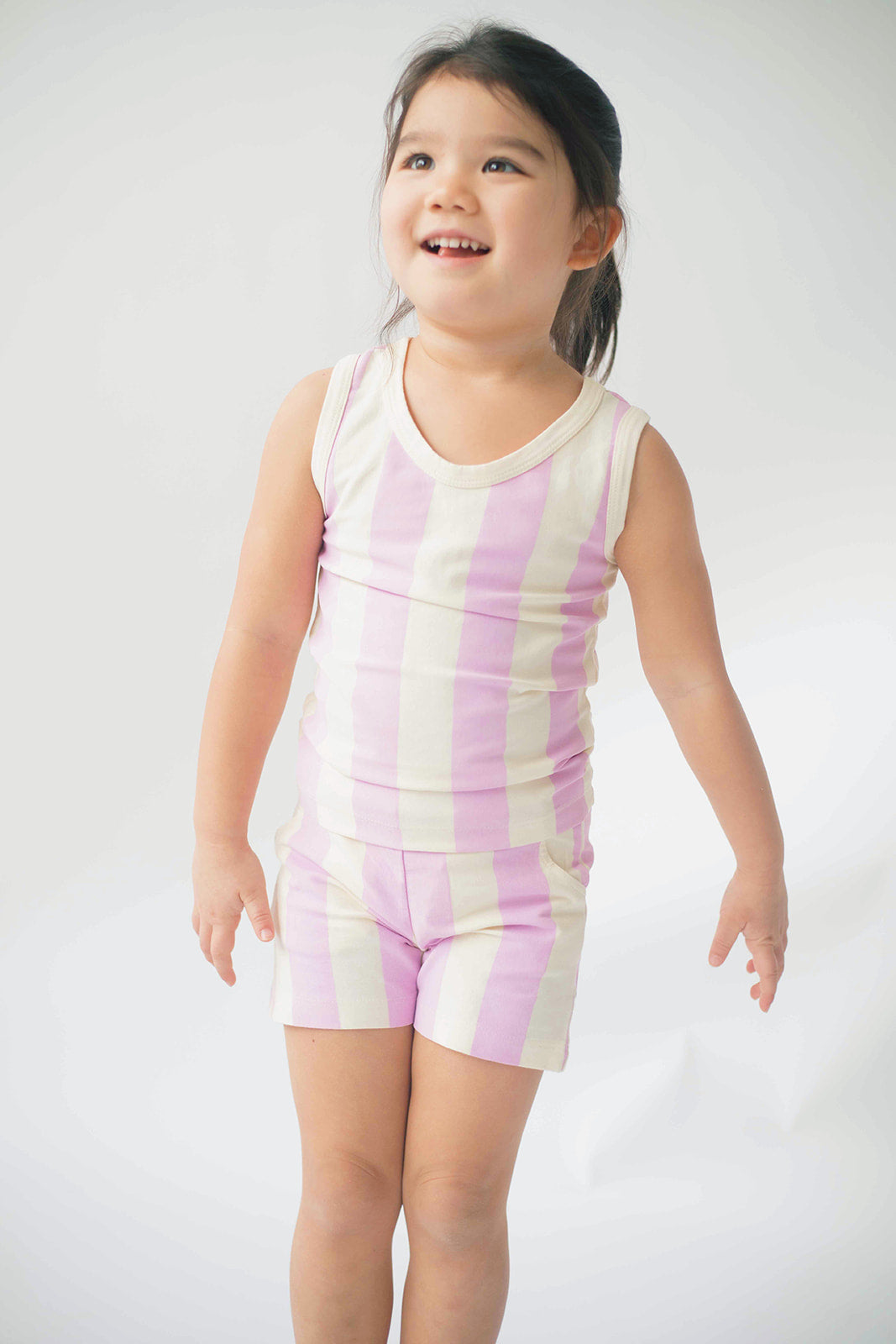 Tank Set in Pink Stripes