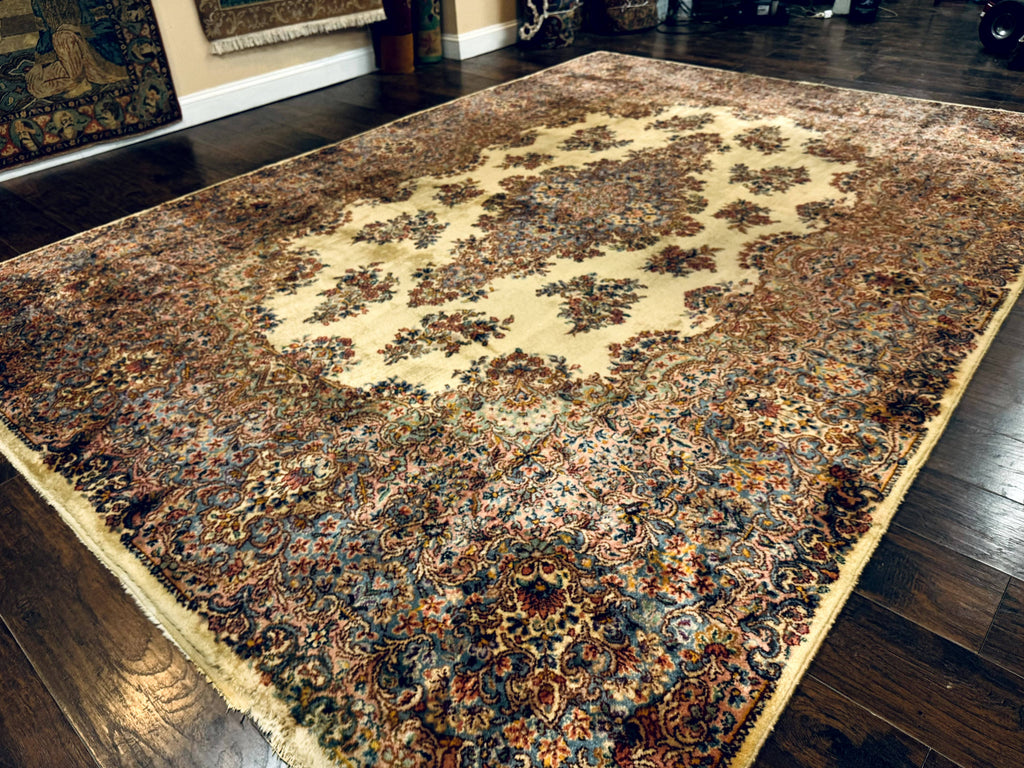Karastan Kirman Rug #781, Antique Karastan Oriental Carpet 8.8 x 12, Wool Area Rug, Original Collection 700 Series, Rare Discontinued